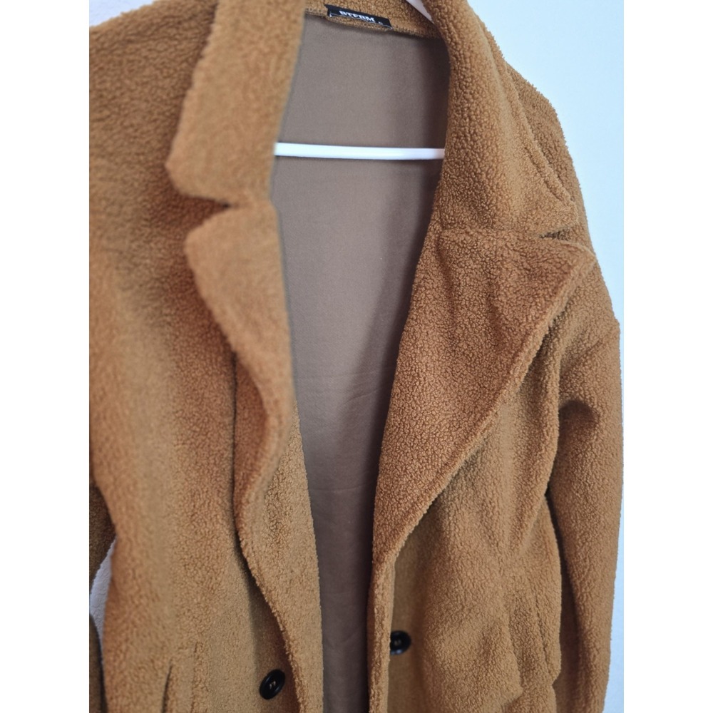 BTFBM Women's Winter Faux Fur Coats Long Sleeve Fuzzy Fleece Outerwear XL - Picture 2 of 7